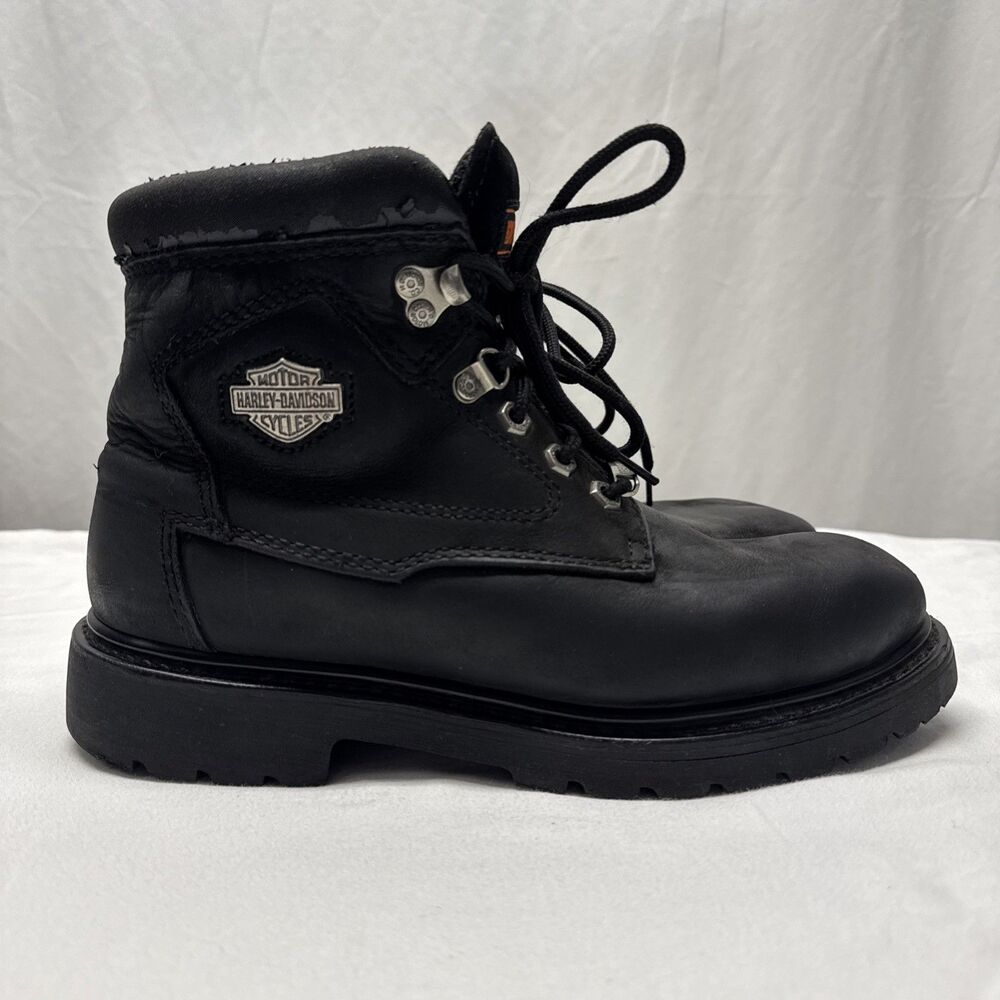 Harley Davidson Boots Men's 8 Badlands Motorcycle Riding Boots 91005 Ankle